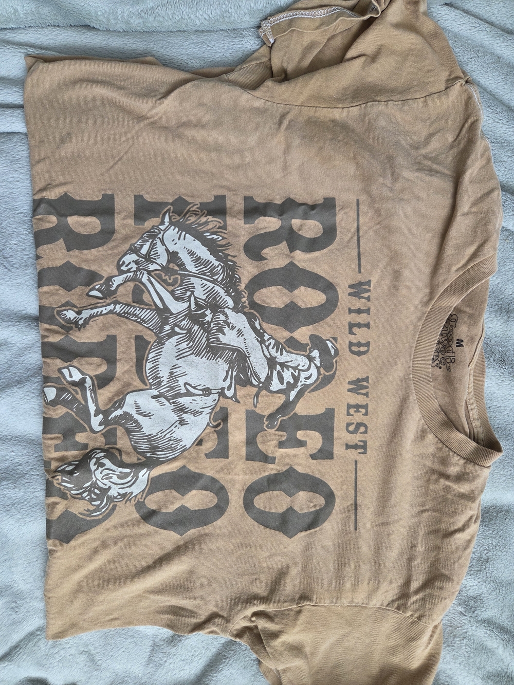 Wild West Rodeo Graphic Tee - Tan